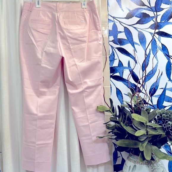 NWT Women’s White House Black Market Pink Perfect Form Contour Slim Ankle Pants - Picture 6 of 10
